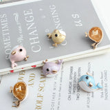10Pcs/lot Enamel Whale Dangle Charms Necklace Pendant DIY Jewelry Making