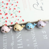 10Pcs/lot Enamel Whale Dangle Charms Necklace Pendant DIY Jewelry Making