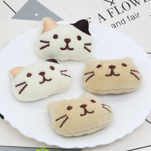 10Pcs Little Cat Cartoon Doll Patches DIY Headwear Hair Clip Accessories