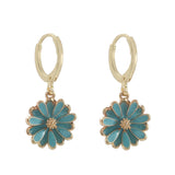 10Pcs Enamel Sun Flowers Charms Daisy Flower Pendants for DIY Jewelry Making