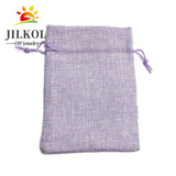 10Pcs/lot Burlap Drawstring Gift Bags Wedding Candy Bags 10*14cm