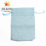 10Pcs/lot Burlap Drawstring Gift Bags Wedding Candy Bags 10*14cm