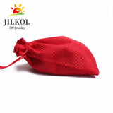 10Pcs/lot Burlap Drawstring Gift Bags Wedding Candy Bags 10*14cm