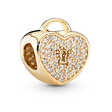 10Pcs Heart Charms Bead Pendant for DIY Bracelets Necklaces