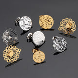 10Pcs Stainless Steel Earring Studs for DIY Jewelry