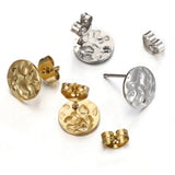 10Pcs Stainless Steel Earring Studs for DIY Jewelry
