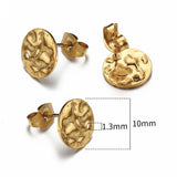 10Pcs Stainless Steel Earring Studs for DIY Jewelry