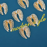 10Pcs/lot Multilayer Wings Charms Crystal Pendant For DIY Necklace