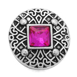 10Pcs/lot Mixed Rhinestone Metal 18mm Snap Buttons for Bracelet Bangle