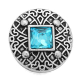 10Pcs/lot Mixed Rhinestone Metal 18mm Snap Buttons for Bracelet Bangle