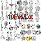 10Pcs High Star Bowknot Charms Pendant DIY Bracelets Bangles