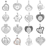 10Pcs/lot Metal Snap Pendant Necklace for 18mm Snap Button DIY Jewelry