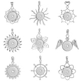 10Pcs/lot Metal Snap Pendant Necklace for 18mm Snap Button DIY Jewelry