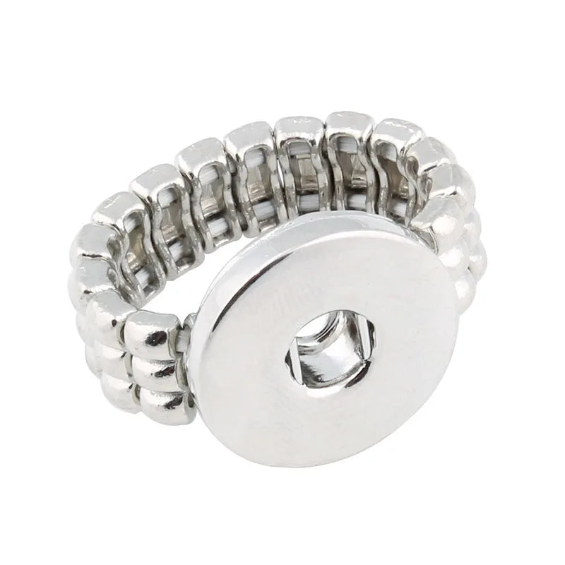 10Pcs Hot Adjustable Metal Snap Rings for 18MM Snap Buttons DIY ZH017