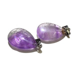 10Pcs Natural Amethysts Crystal Pendant Charms for Jewelry Making