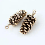 10Pcs/lot Pine Cone Dangle Charms Floating Charms Pendant DIY Jewelry