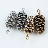 10Pcs/lot Pine Cone Dangle Charms Floating Charms Pendant DIY Jewelry
