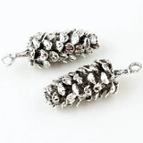 10Pcs/lot Pine Cone Dangle Charms Floating Charms Pendant DIY Jewelry