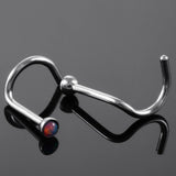 10Pcs Opal Stone Nose Rings & Studs Stainless Steel Piercing Jewelry