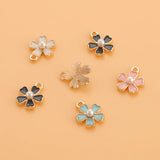 10Pcs Daisy Flowers Pendants For DIY Earrings Bracelets Jewelry Making