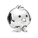 10Pcs Silver Animal Charms Beads Pendant DIY Jewelry Making
