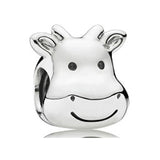 10Pcs Silver Animal Charms Beads Pendant DIY Jewelry Making