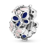 10Pcs Spring Stacked Flowers Charms Beads Pendant DIY Jewelry Making