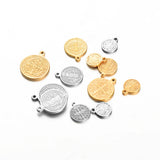 10Pcs Stainless Steel Catholic Church Pendant Charms DIY Jewelry