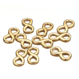 10Pcs Stainless Steel Infinity Symbol Pendant for DIY Jewelry Making