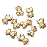 10Pcs Steel Bear Charms Stainless Heart for Jewelry Making