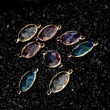 10Pcs Glass Crystal Water Drop Pendant Tear Charm DIY Jewelry Making