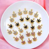 10Pcs Maple Leaf Charms For Jewelry Making DIY