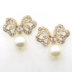 10Pcs Butterfly Flatback Brooch Pendant Crystal Jewelry Craft DIY Accessories