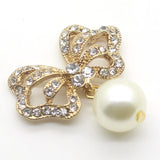 10Pcs Butterfly Flatback Brooch Pendant Crystal Jewelry Craft DIY Accessories