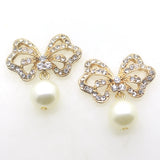 10Pcs Butterfly Flatback Brooch Pendant Crystal Jewelry Craft DIY Accessories