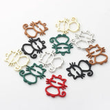 10Pcs Alloy Kitten Pendant DIY Jewelry Accessories