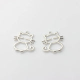 10Pcs Alloy Kitten Pendant DIY Jewelry Accessories