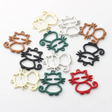 10Pcs Alloy Kitten Pendant DIY Jewelry Accessories