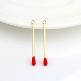10Pcs Alloy Match Shaped Pendant DIY Jewelry Accessories