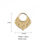 10Pcs 24.5*27MM Brass Star Pendant for DIY Jewelry Making