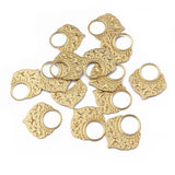 10Pcs 24.5*27MM Brass Star Pendant for DIY Jewelry Making