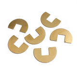 10Pcs 37*25MM Brass Double Hole Necklace Pendants Geometric Charms Jewelry
