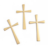 10Pcs Large Cross Charms Pendants Geometric Brass Jewelry Accessories