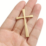 10Pcs Large Cross Charms Pendants Geometric Brass Jewelry Accessories