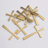 10Pcs Large Cross Charms Pendants Geometric Brass Jewelry Accessories