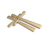 10Pcs Large Cross Charms Pendants Geometric Brass Jewelry Accessories