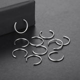 10Pcs G23 Titanium Circular Barbell Horseshoe Ring Nose Ring Accessories