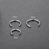 10Pcs G23 Titanium Circular Barbell Horseshoe Ring Nose Ring Accessories