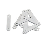 10Pcs Stainless Steel Squares Charms For DIY Jewelry