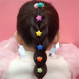10Pcs Colorful Ball Heart Rabbit Scrunchie Hair Accessories